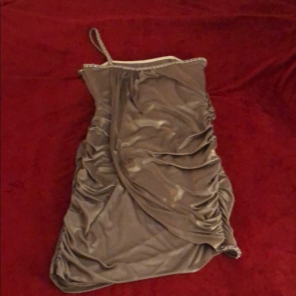 Laundry Skinny Strap Foil Wrap Dress - Picture 5 of 8